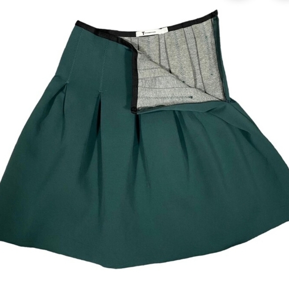 T Alexander Wang Scuba Neoprene Athleisure Athletic Pleated Mini Skirt Size S - Picture 4 of 8